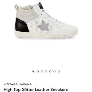 Vintage Havana high top sneakers. White. 8